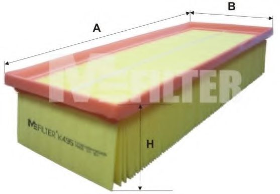 Воздушный фильтр MFILTER K 495