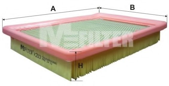 Воздушный фильтр MFILTER K 203