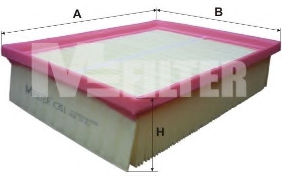 Воздушный фильтр MFILTER K 351