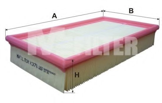 Воздушный фильтр MFILTER K 376