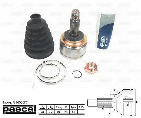 ШРУС PASCAL G14056PC