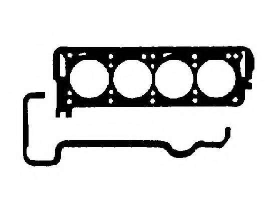 Прокладка головки блока цилиндров (ГБЦ) BGA GK6396