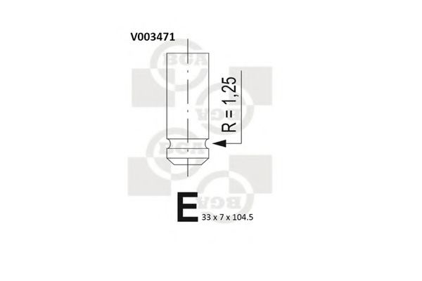 Впускний клапан BGA V003471