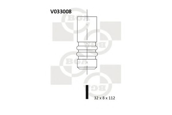 Випускний клапан BGA V033008