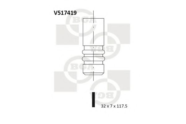 Впускной клапан BGA V517419