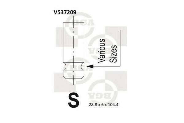 Впускний клапан BGA V537209