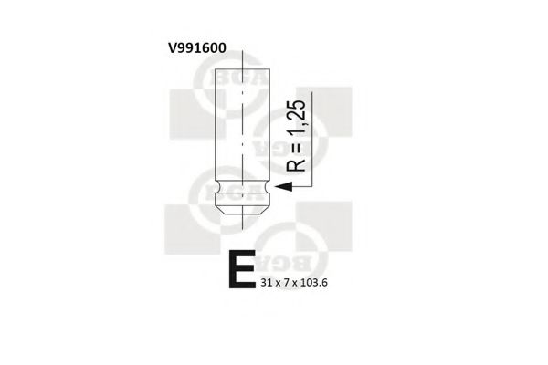 Выпускной клапан BGA V991600