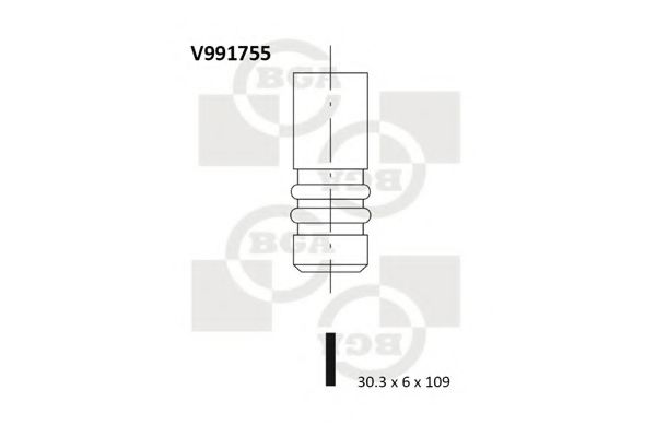 Впускной клапан BGA V991755