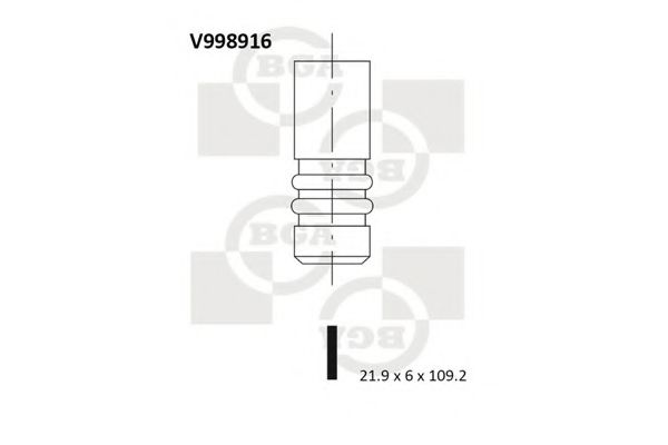 Впускной клапан BGA V998916