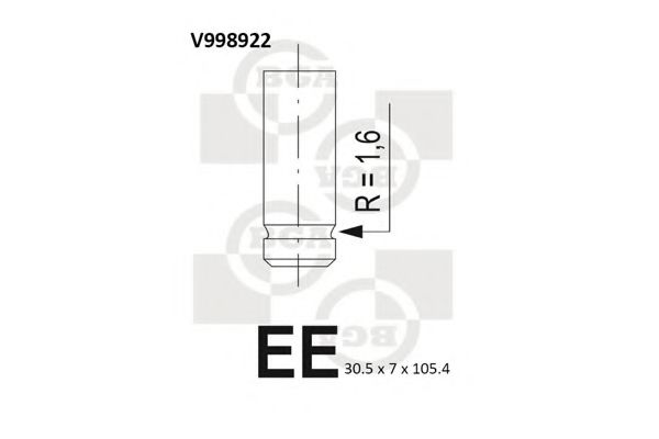 Впускний клапан BGA V998922
