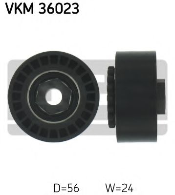 Натяжной ролик поликлинового ремня SKF VKM 36023