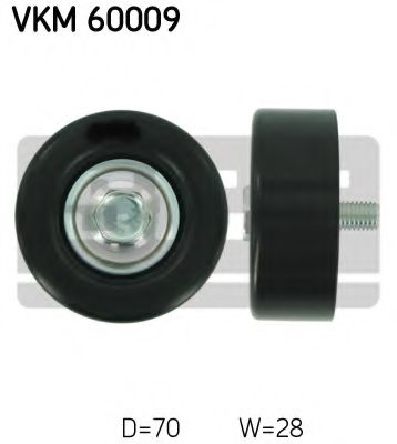 Направляющий / паразитный ролик  поликлинового ремня SKF VKM 60009