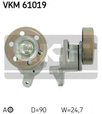 Натяжной ролик поликлинового ремня SKF VKM 61019