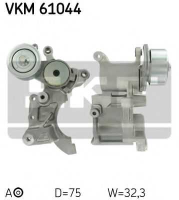 Натяжной ролик поликлинового ремня SKF VKM 61044