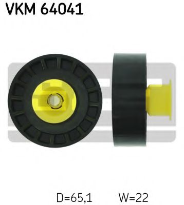 Направляющий / паразитный ролик  поликлинового ремня SKF VKM 64041