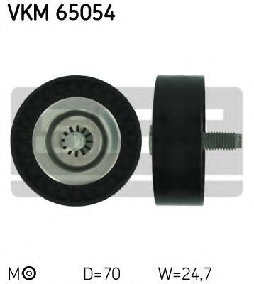 Направляющий / паразитный ролик поликлинового ремня SKF VKM 65054