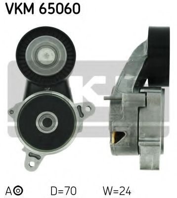 Натяжной ролик поликлинового ремня SKF VKM 65060