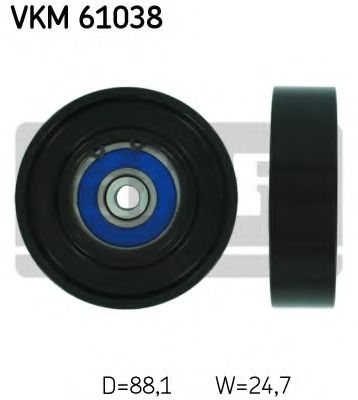 Направляющий / паразитный ролик  поликлинового ремня SKF VKM 61038