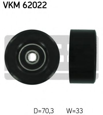 Натяжной ролик поликлинового ремня SKF VKM 62022