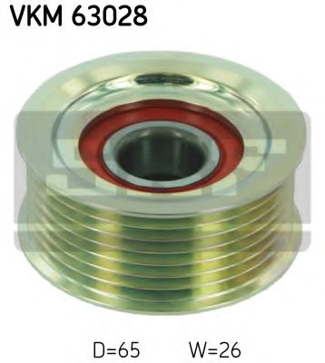Направляющий / паразитный ролик  поликлинового ремня SKF VKM 63028