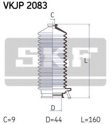 Комплект пыльников рулевой рейки SKF VKJP 2083