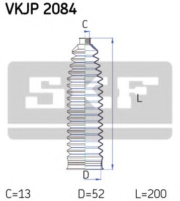 Комплект пыльников рулевой рейки SKF VKJP 2084