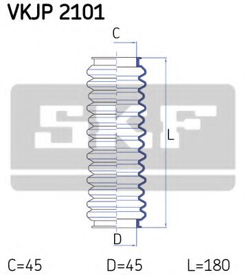Комплект пыльников рулевой рейки SKF VKJP 2101