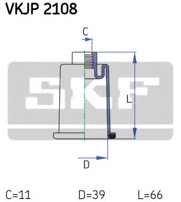 Комплект пыльников рулевой рейки SKF VKJP 2108