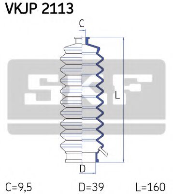 Комплект пыльников рулевой рейки SKF VKJP 2113