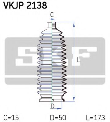 Комплект пыльников рулевой рейки SKF VKJP 2138
