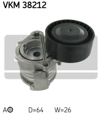 Натяжной ролик поликлинового ремня SKF VKM 38212
