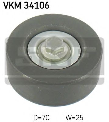 Направляющий / паразитный ролик поликлинового ремня SKF VKM 34106