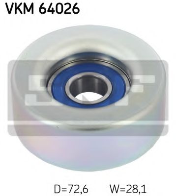 Направляющий / паразитный ролик поликлинового ремня SKF VKM 64026