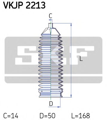 Комплект пыльников рулевой рейки SKF VKJP 2213