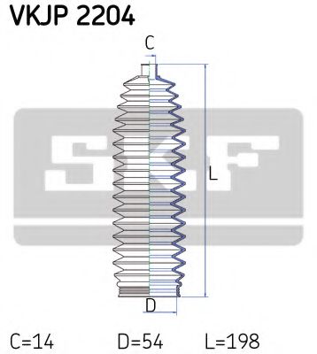 Комплект пыльников рулевой рейки SKF VKJP 2204