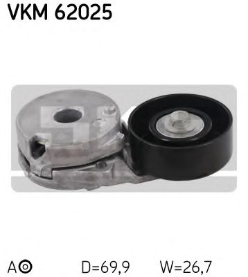 Натяжной ролик поликлинового ремня SKF VKM 62025