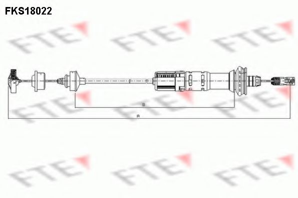 Трос сцепления FTE FKS18022