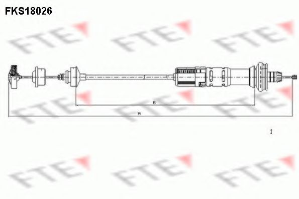 Трос сцепления FTE FKS18026