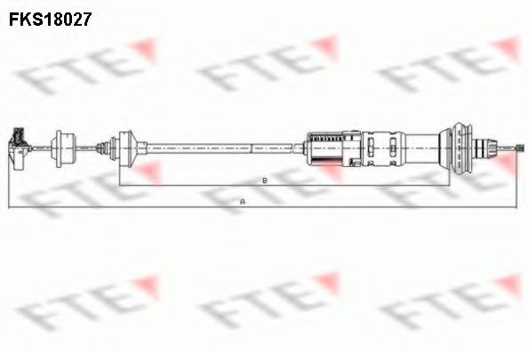 Трос сцепления FTE FKS18027