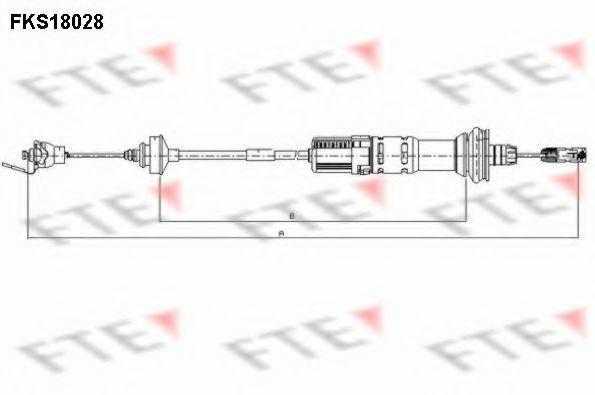 Трос сцепления FTE FKS18028