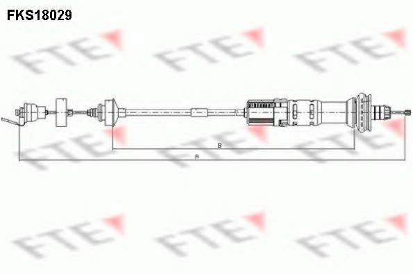 Трос сцепления FTE FKS18029