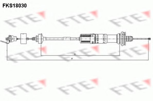 Трос зчеплення FTE FKS18030