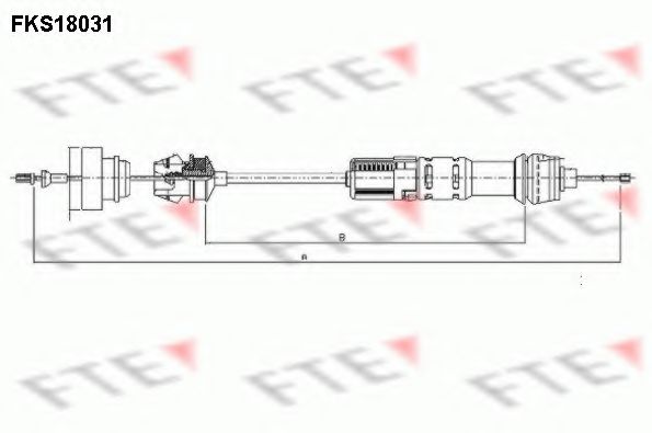 Трос зчеплення FTE FKS18031