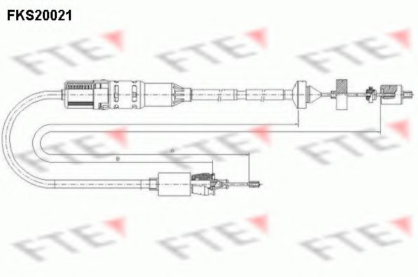 Трос зчеплення FTE FKS20021