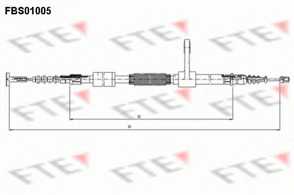 Трос ручника FTE FBS01005