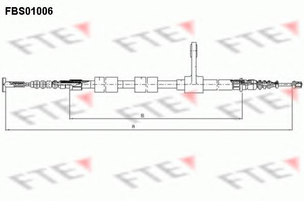 Трос ручника FTE FBS01006