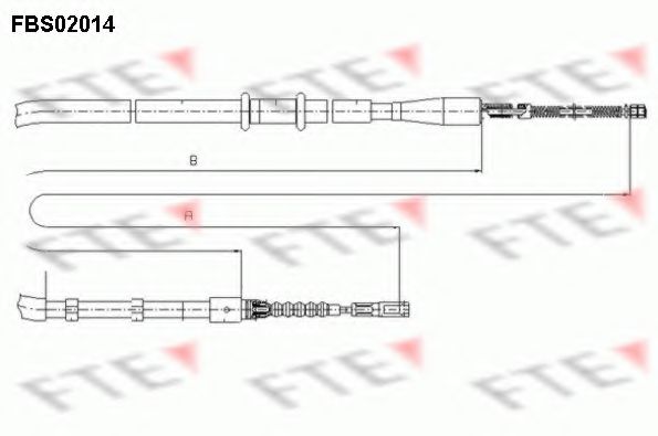 Трос ручника FTE FBS02014