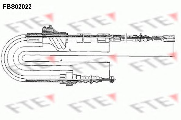 Трос ручника FTE FBS02022