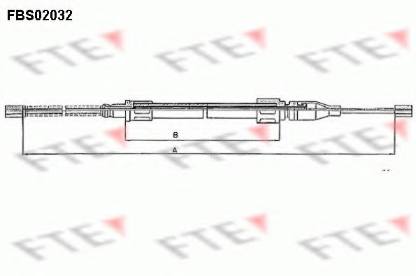 Трос ручника FTE FBS02032