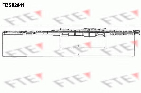 Трос ручника FTE FBS02041